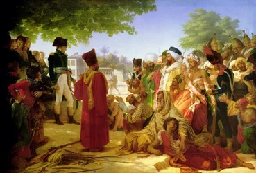 Napoleon Bonaparte (1769-1821) begnadigt die Rebellen in Kairo, 23. Oktober 1798, 1806-08